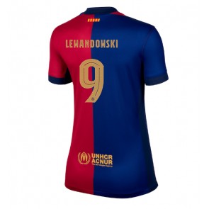 Barcelona Robert Lewandowski #9 Dámské Domácí Dres 2024-25 Krátký Rukáv